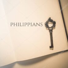 Vintage tone the bible book of Philippians